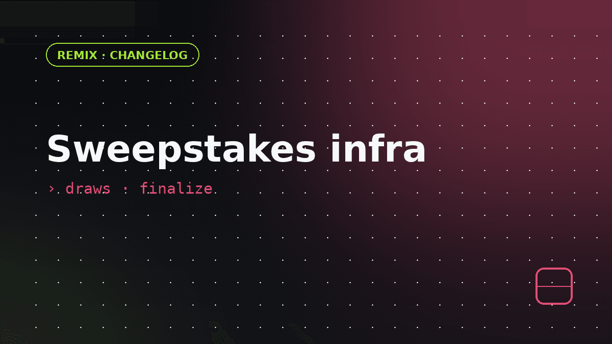 Sweepstakes. Play for real prizes